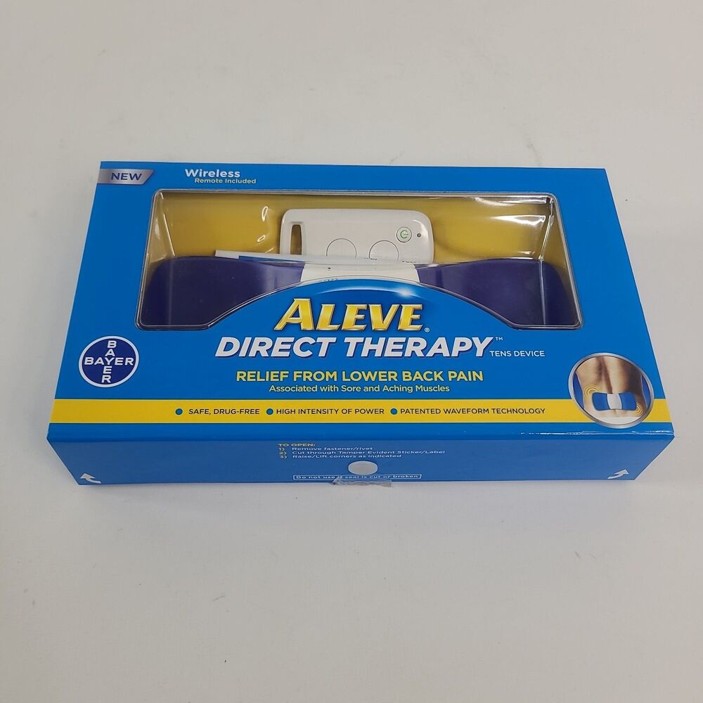 Bayer Aleve Direct Therapy Tens Device Lower Back Wireless Remote Tested Works